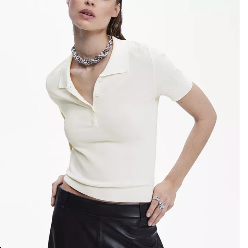 Mango Polo Style Sweater